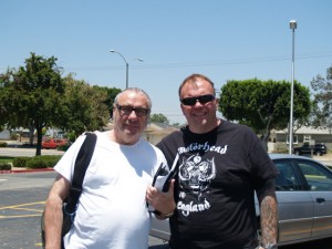 With friend and driver Richard Johnson - Rock 50 show, Jul 18, 2009